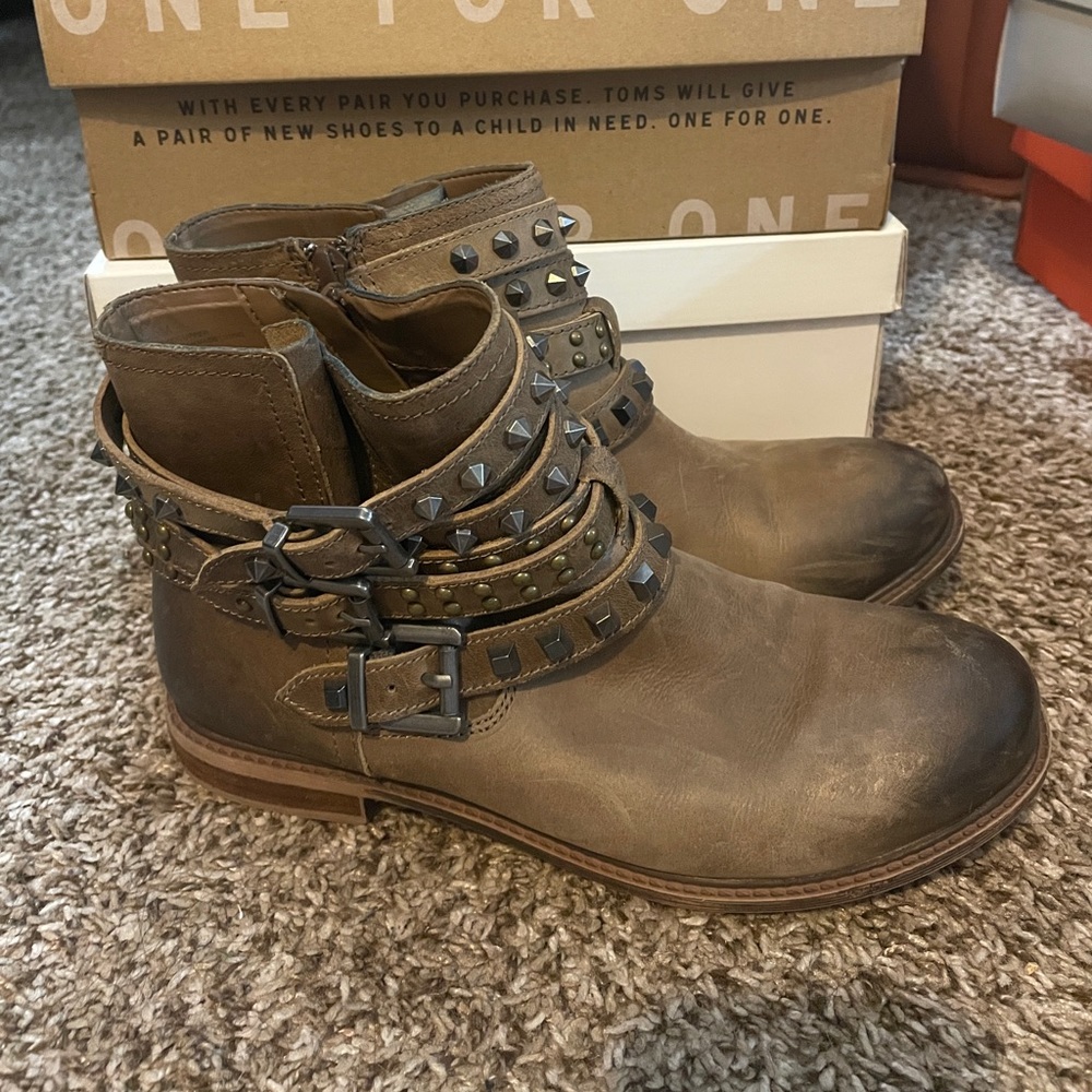 Studded ankle boots